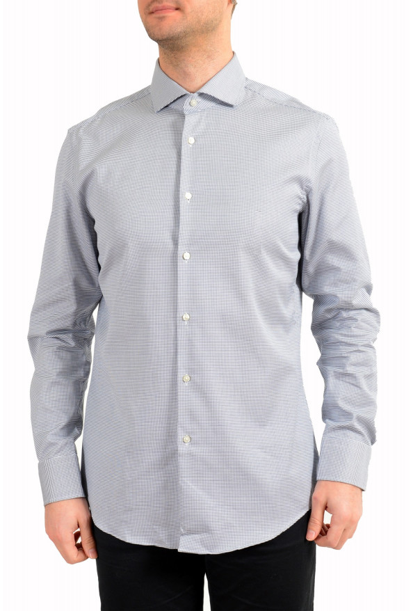 Hugo Boss Men's "Jason" Slim Fit Geometric Print Long Sleeve Dress Shirt