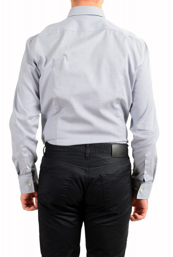 Hugo Boss Men's "Jason" Slim Fit Geometric Print Long Sleeve Dress Shirt: Picture 6