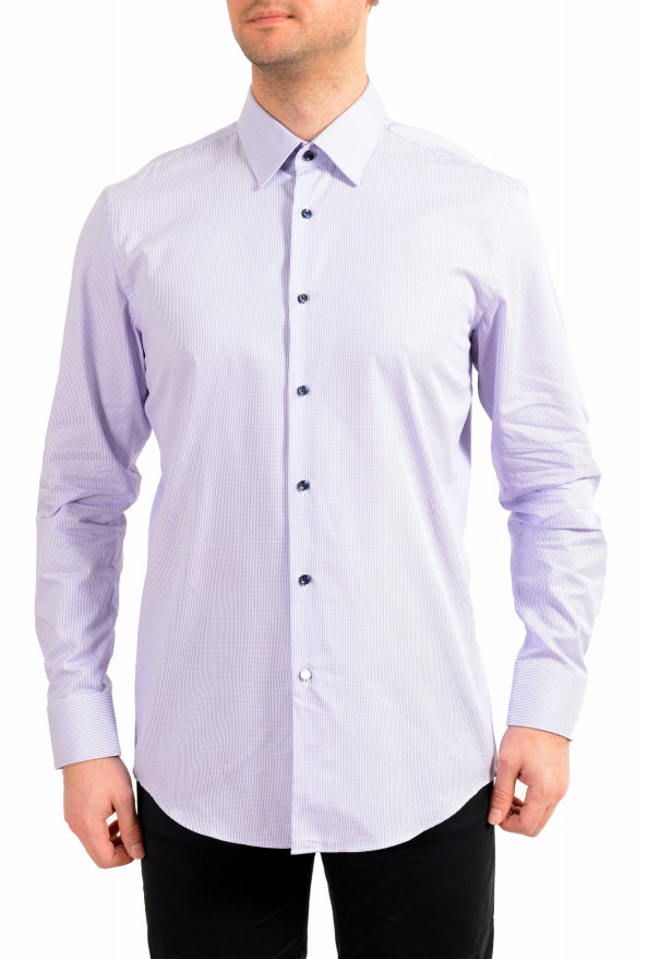 Hugo Boss Men's "Jano" Slim Fit Geometric Print Long Sleeve Dress Shirt