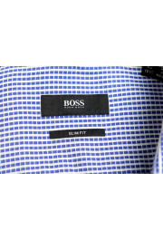 Hugo Boss Men's "Jason" Slim Fit Plaid Long Sleeve Dress Shirt: Picture 8
