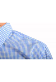 Hugo Boss Men's "Eliott" Blue Regular Fit Plaid Long Sleeve Dress Shirt: Picture 7