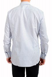 Hugo Boss Men's Jason Multi-Color Slim Fit Striped Linen Long Sleeve Dress Shirt: Picture 3