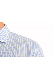 Hugo Boss Men's Jason Multi-Color Slim Fit Striped Linen Long Sleeve Dress Shirt: Picture 7