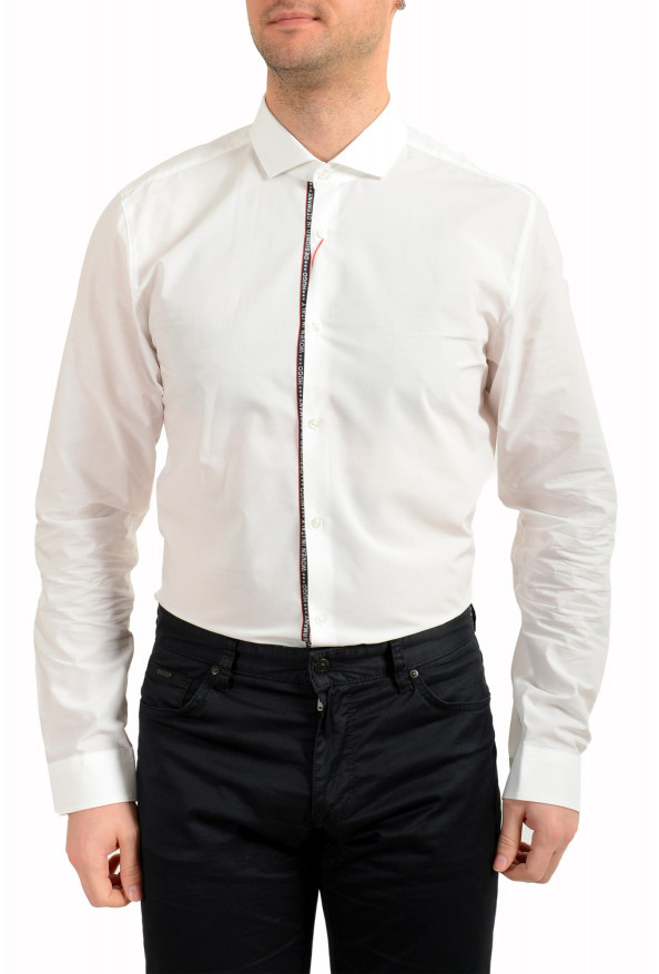 Hugo Boss Men's "Erriko" White Extra Slim Fit Long Sleeve Dress Shirt: Picture 4