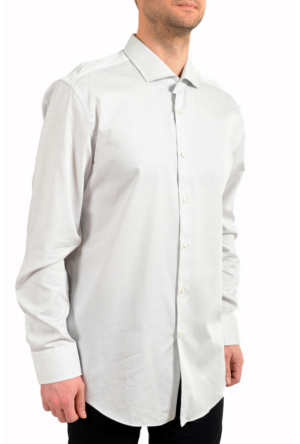 Hugo Boss Men's "Jason" Slim Fit Geometric Print Long Sleeve Dress Shirt: Picture 2