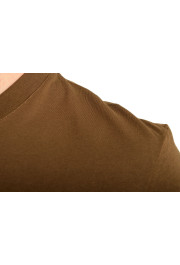 Versace Men's Military Green Logo Embellished Crewneck T-Shirt : Picture 4