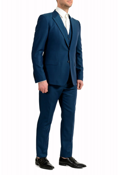 Dolce & Gabbana Men's Teal Blue 100% Wool Three-Piece Suit : Picture 2