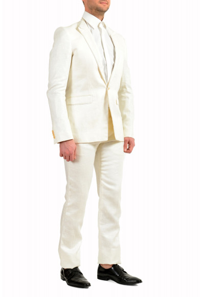 Versace Men's Ivory Linen One Button Suit US 38R IT 48R: Picture 2