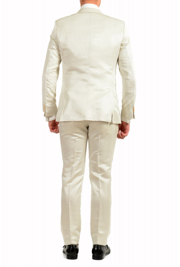 Hugo Boss Men's "Helward3/Gelvin_1" Slim Fit Silk Ivory Linen Suit : Picture 3