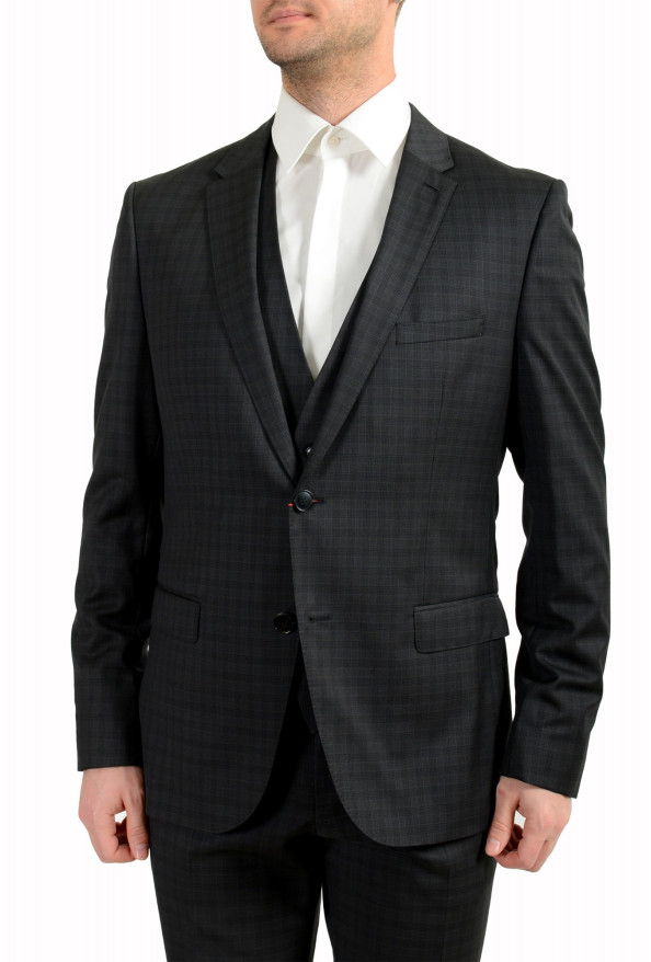 Hugo Boss Men's Harvey/Getlin182V 100% Wool Plaid Three-Piece Suit : Picture 4