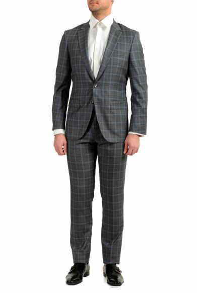 Hugo Boss Men's "T-Harvers4/Glover3" Slim Fit 100% Wool Plaid Suit 