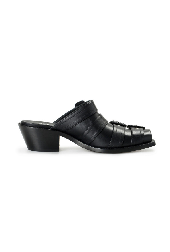 Burberry Women's "Barcroft" Black Heeled Mules Sandals Shoes : Picture 4