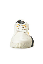 Fendi Men's "Flow" White Leather Low Top Fashion Sneakers Shoes: Picture 5