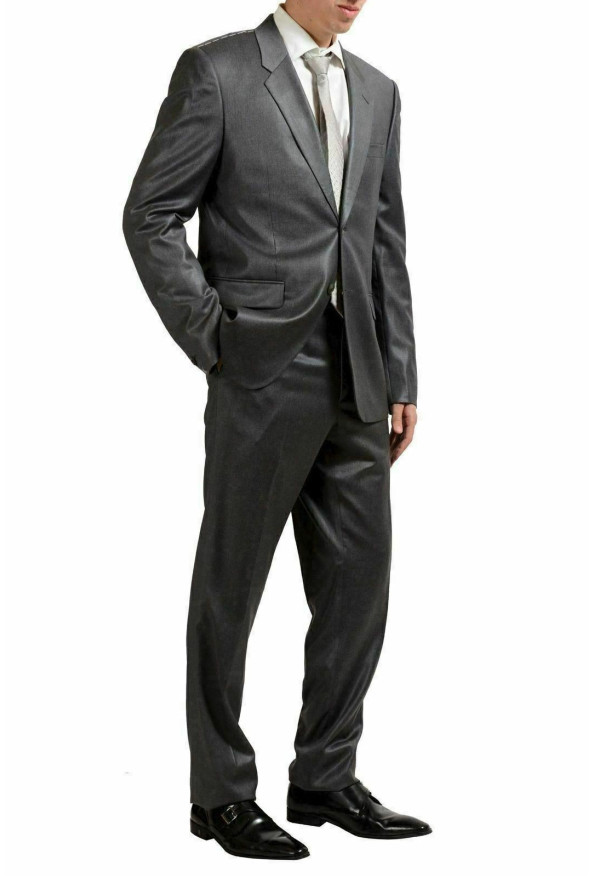 Versace Men's 100% Wool Gray Two Button Suit: Picture 2