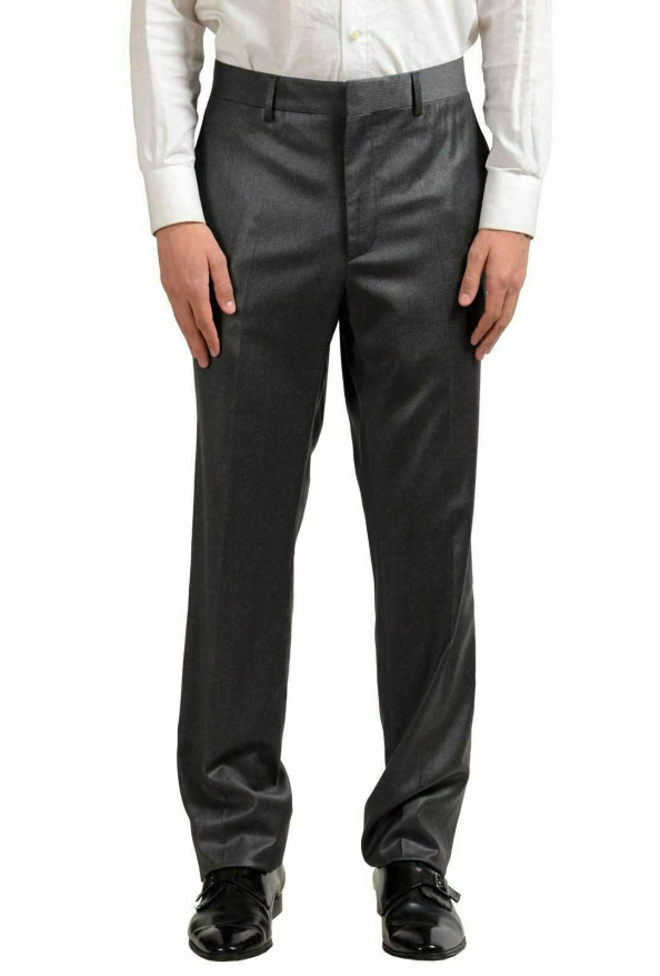 Versace Men's 100% Wool Gray Two Button Suit: Picture 6