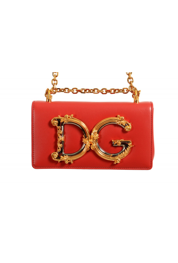Dolce & Gabbana Women's "DG Girls" Red Metallic Logo Crossbody Bag: Picture 2