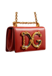 Dolce & Gabbana Women's "DG Girls" Red Metallic Logo Crossbody Bag: Picture 3