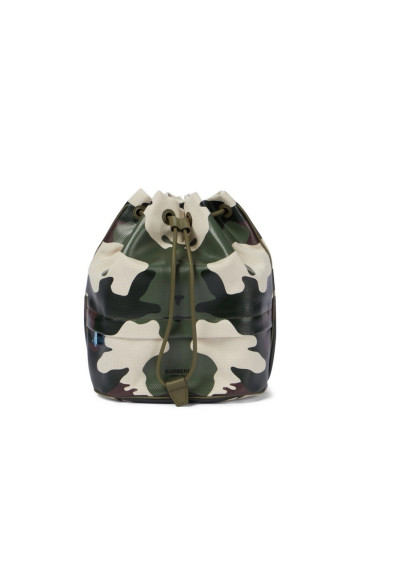 Burberry Women's "Phoebe" Cotton & Leather Camouflage Pouch Bag