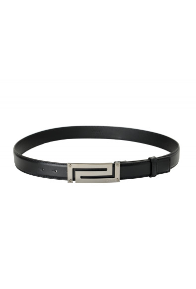 Versace Black 100% Leather Buckle Decorated Belt : Picture 2