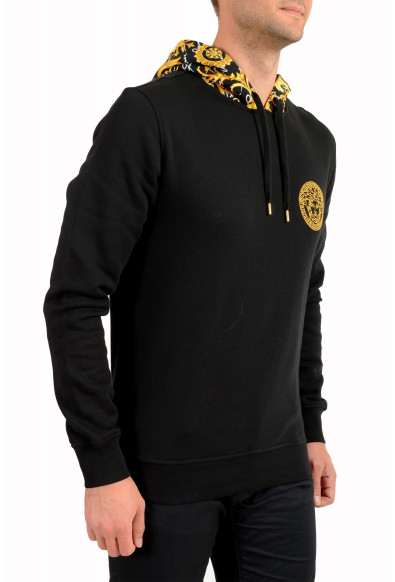 Versace Men's Black & Barocco Medusa Embroidery Hooded Sweatshirt Hoodie: Picture 2