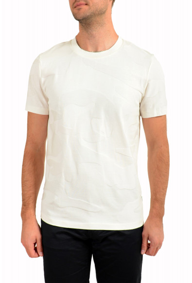 Hugo Boss Men's "Tiburt 229" Ivory Short Sleeve Crewneck T-Shirt