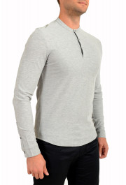 Hugo Boss Men's "Pal 08" Gray Slim Fit Long Sleeve Henley Shirt: Picture 2