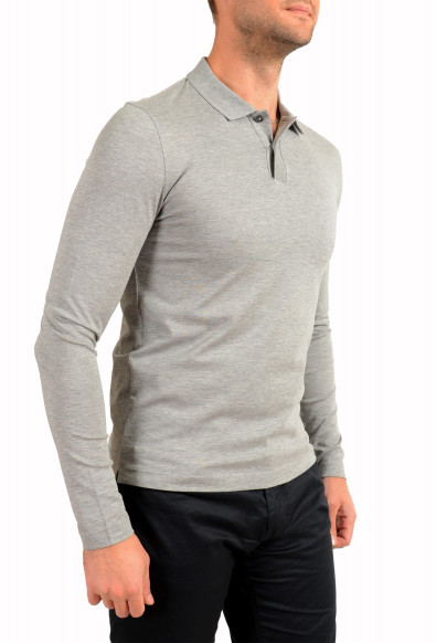 Hugo Boss Men's Slim Fit "Paschai 05" Gray Long Sleeve Polo Shirt: Picture 2