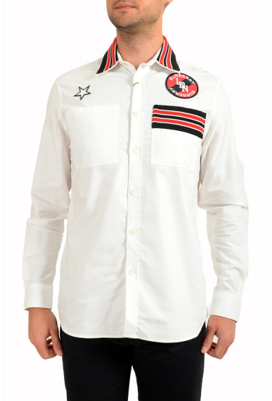 Burberry Men's White Long Sleeve Button Down Casual Shirt 