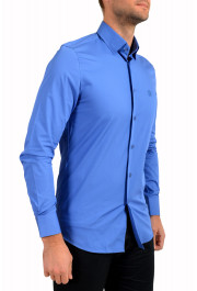 Roberto Cavalli Men's Royal Blue Long Sleeve Dress Shirt : Picture 2
