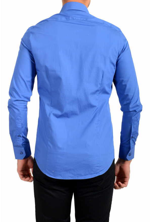 Roberto Cavalli Men's Royal Blue Long Sleeve Dress Shirt : Picture 3