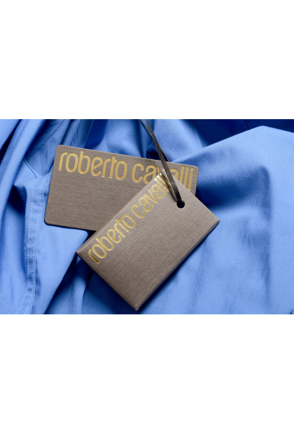 Roberto Cavalli Men's Royal Blue Long Sleeve Dress Shirt : Picture 8