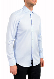 Hugo Boss Men's "Jason" Blue Slim Fit Geometric Print Button Down Dress Shirt: Picture 2