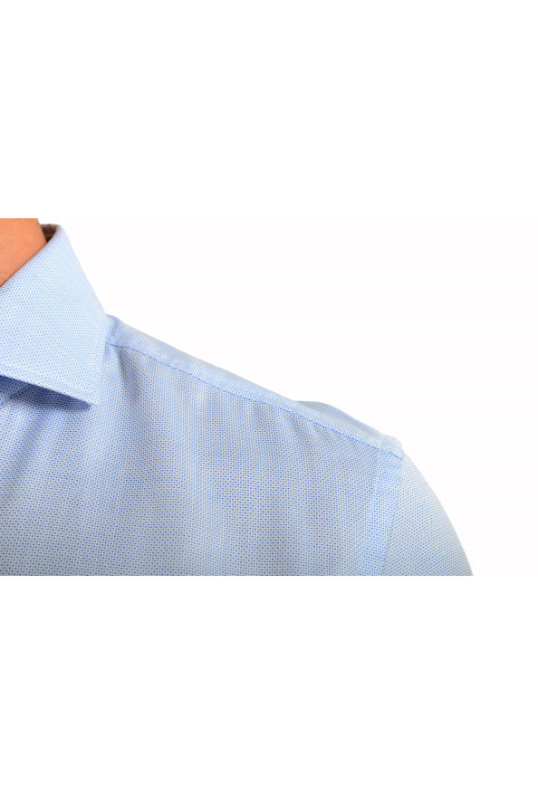 Hugo Boss Men's "Jason" Blue Slim Fit Geometric Print Button Down Dress Shirt: Picture 6