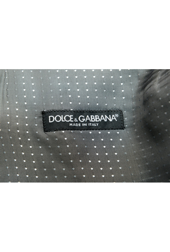 Dolce & Gabbana Men's Gray 100% Silk Double Breasted Three Piece Suit: Picture 14