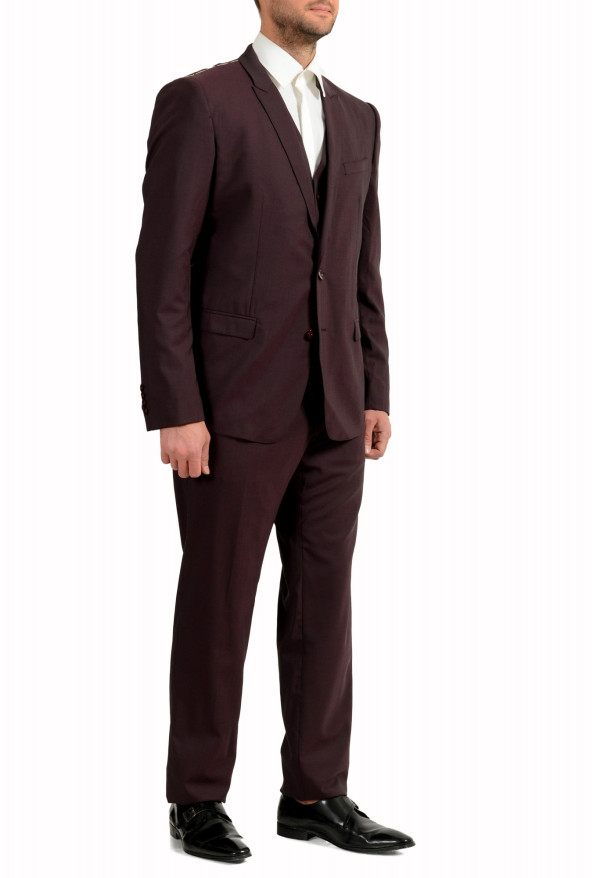 Dolce & Gabbana Men's "Gold" Purple Wool Two Button Three Piece Suit: Picture 2