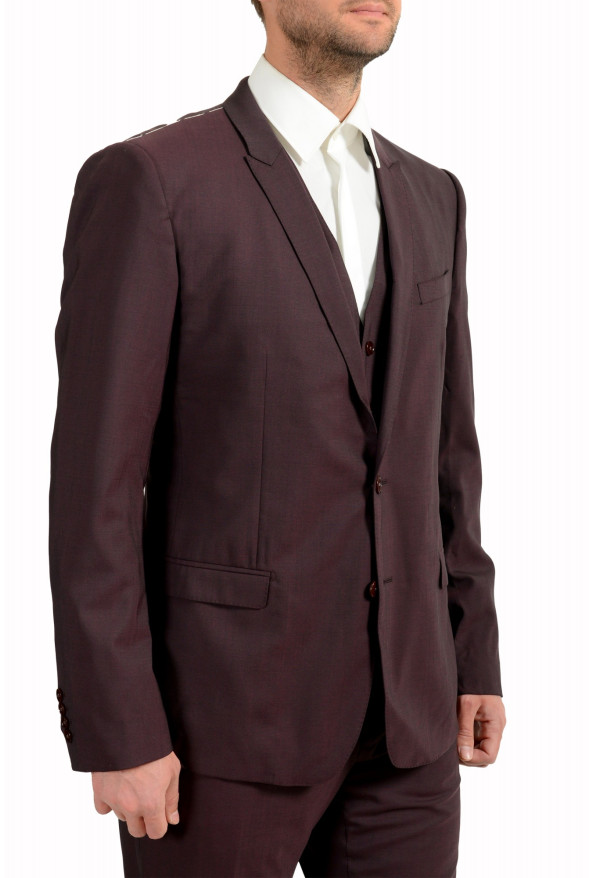 Dolce & Gabbana Men's "Gold" Purple Wool Two Button Three Piece Suit: Picture 5