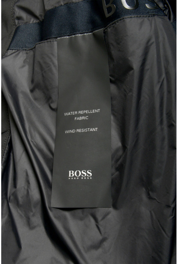 Hugo Boss Men's "Dain3" Black Button Down Trench Coat : Picture 6
