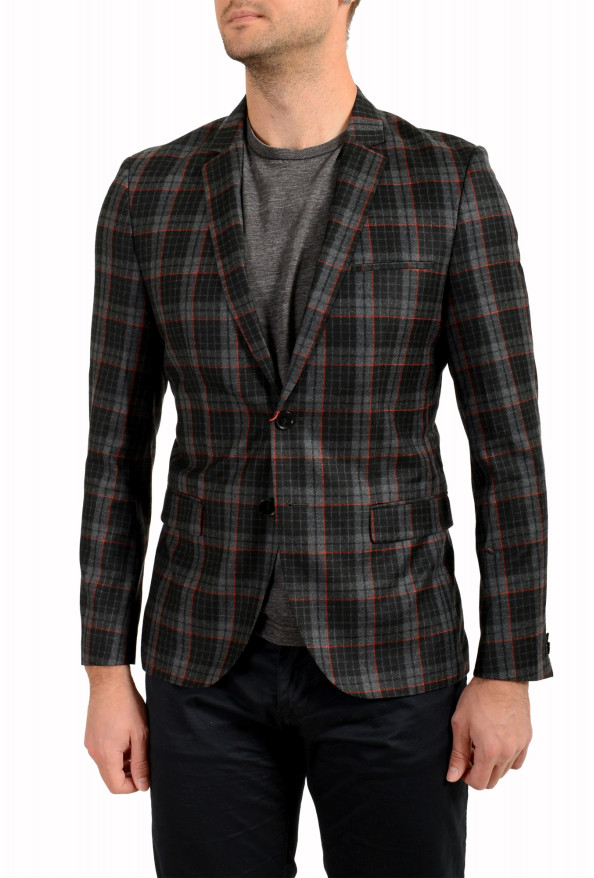 Hugo Boss Men's "Arti182" Extra Slim 100% Wool Plaid Blazer 
