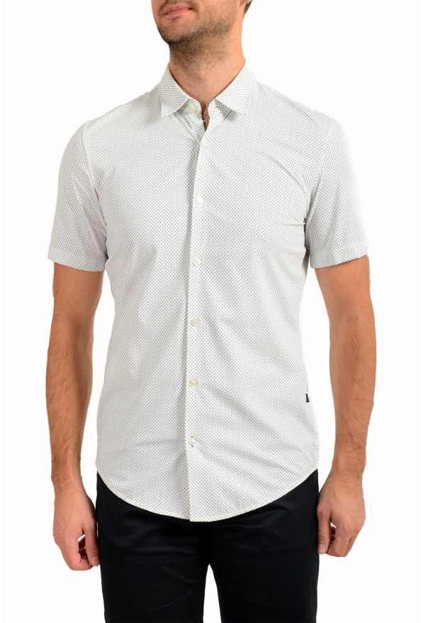 Hugo Boss Men's "Ronn_F" Slim Fit Geometric Print Short Sleeve Casual Shirt