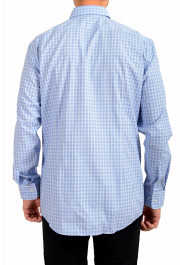 Hugo Boss Men's "Mark US" Sharp Fit Blue Plaid Long Sleeve Dress Shirt: Picture 3