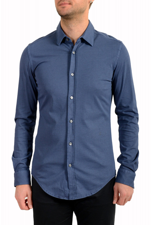 Hugo Boss Men's "Ronni" Slim Fit Geometric Print Long Sleeve Shirt