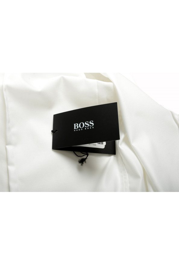 Hugo Boss Men's "Isko" Slim Fit White Long Sleeve Dress Shirt: Picture 8