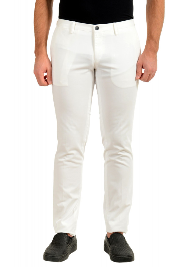 Hugo Boss Men's "Stanino16-W" Slim Fit White Casual Pants