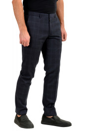Hugo Boss Men's "Genius5" Blue Wool Plaid Dress Pants: Picture 2