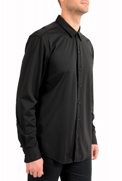 Hugo Boss Men's "Robbie_F" Sharp Fit Black Long Sleeve Casual Shirt: Picture 2