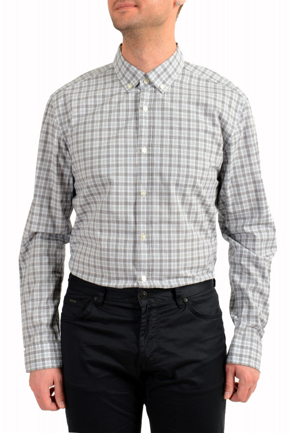 Hugo Boss Men's "Sven_2" Slim Fit Long Sleeve Plaid Casual Shirt: Picture 4