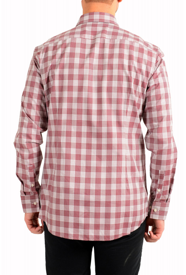 Hugo Boss Men's "Jason" Slim Fit Plaid Long Sleeve Dress Shirt: Picture 3