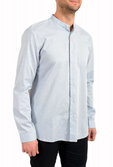 Hugo Boss Men's "Eddison-W" Egyptian Cotton Blue Long Sleeve Casual Shirt: Picture 2
