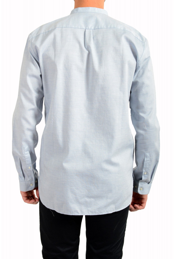 Hugo Boss Men's "Eddison-W" Egyptian Cotton Blue Long Sleeve Casual Shirt: Picture 3