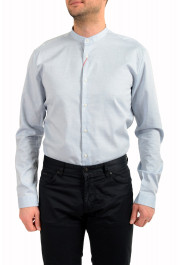 Hugo Boss Men's "Eddison-W" Egyptian Cotton Blue Long Sleeve Casual Shirt: Picture 4